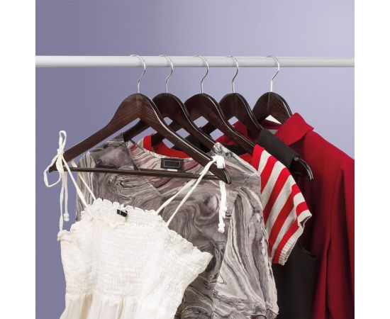 Вешалки-плечики BRABIX Стандарт комплект 5 шт, дерево 601162 – изображение 8