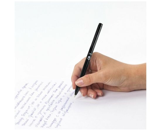 Фигурная шариковая ручка ЮНЛАНДИЯ Котик корпус ассорти, синяя, узел 0.7 мм 143787 – изображение 8