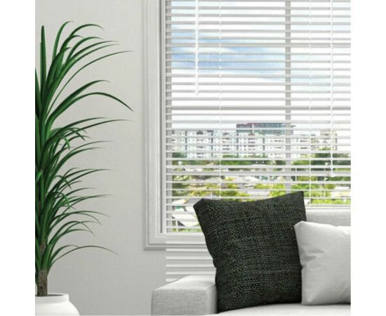 Горизонтальные жалюзи BRABIX 160x160 см алюминий цвет белый 606046 – изображение 10