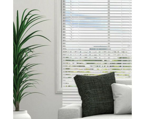 Горизонтальные жалюзи BRABIX 80x155 см пластик цвет белый 606026 – изображение 10