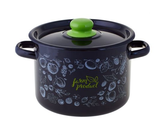 Цилиндрическая эмалированная кастрюля appetite Berry 4.5 л 1с17с Berry 