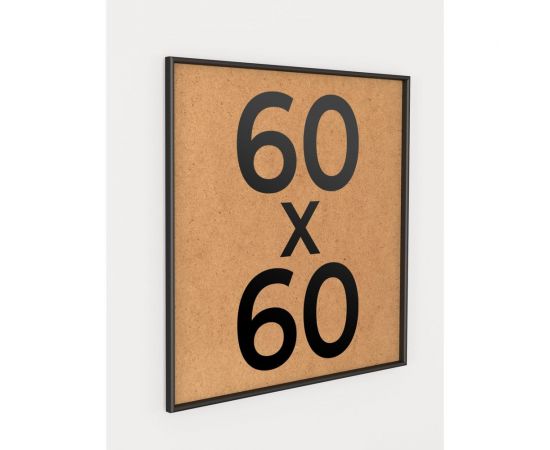 Фоторамка ООО Первое ателье Черная алюминиевая рамка 60x60 см Niel-2nm-60x60 