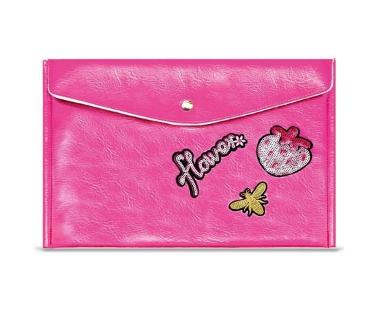 Папка для документов Феникс + 34.5x24 см, 1 отделение, металлизированная искусственная кожа, подкладка 48877 