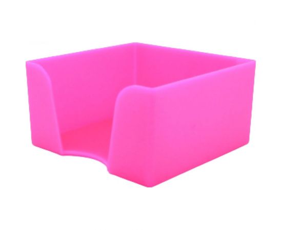 Пластбокс для бумажного блока ОСКОЛПЛАСТ 9х9х5 см, розовый 995-11 