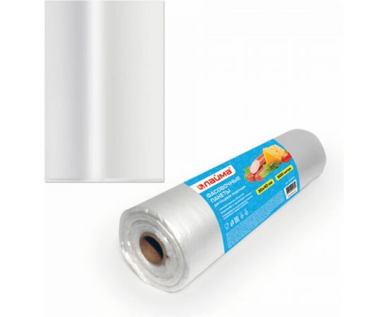 Фасовочные пакеты ЛАЙМА 30х40 см, 500 шт, ПНД, 8 мкм, рулон на втулке 605953 