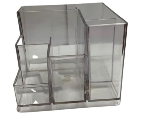 Подставка для канцелярских мелочей ОСКОЛПЛАСТ 6 отделений, прозрачная 601-03 