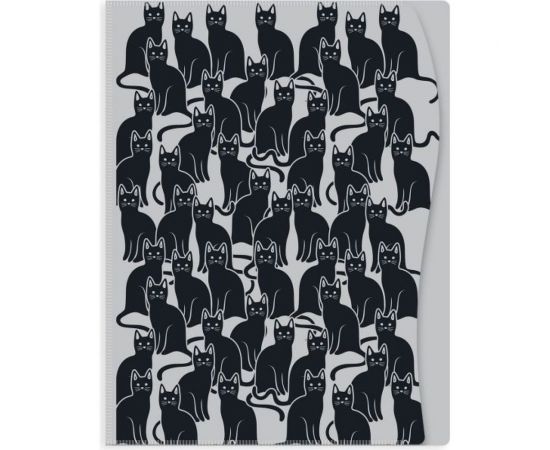 Папка-портфолио для документов Феникс + КОТЫ полипропилен, 31x23.5x1.5 см, 20 ПВХ файлов формата А4, УФ-печать 48304 