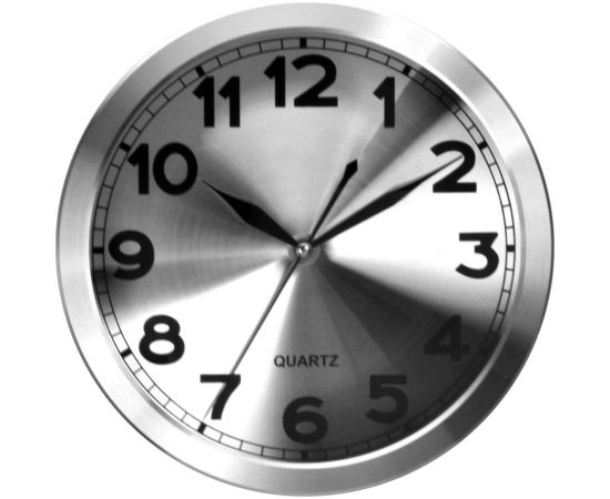 Настенные часы Apeyron, круг, металл, o25,1 см, бесшумные с плавным ходом, батарейка 1АА ML2207-191-1 