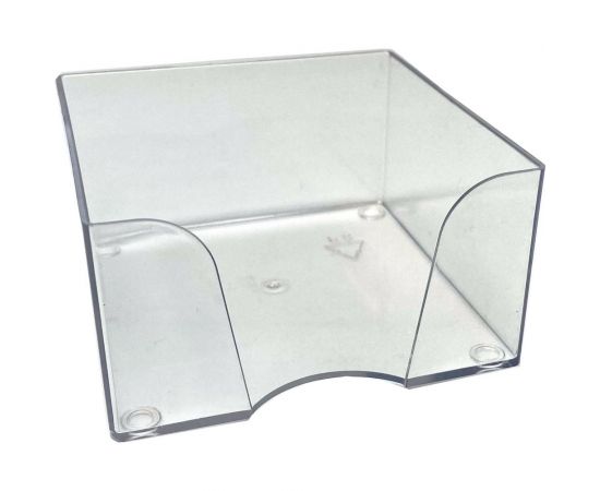 Пластбокс для бумажного блока ОСКОЛПЛАСТ 9х9х4.5 см, прозрачный 945-03 