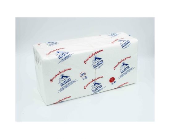 Салфетки Сыктывкарские 24x24 см, 1 слой, белые, 400 шт Н1400-Л 
