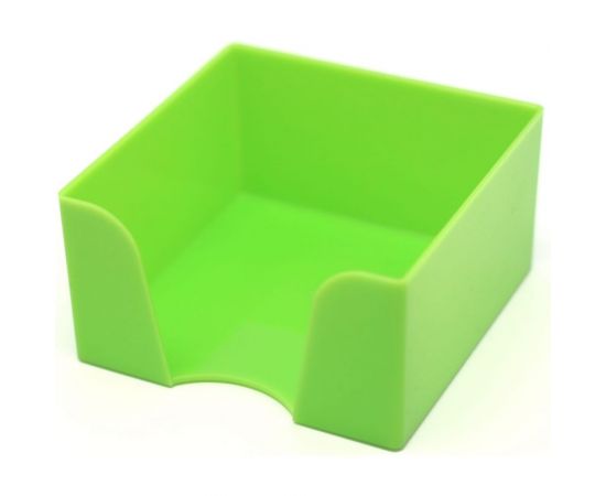 Пластбокс для бумажного блока ОСКОЛПЛАСТ 9х9х5 см, зеленый 995-10 