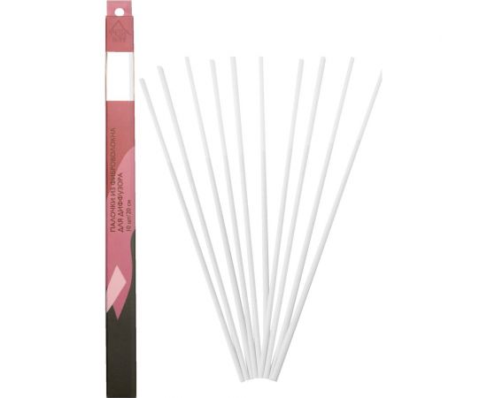 Набор палочек из фибрового волокна для диффузоров ARIDA HOME белые, 10 шт, 20 см АР 100-003 