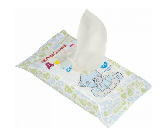 Влажные салфетки для детей ЛАЙМА комплект 15 шт, универсальные очищающие 128074 