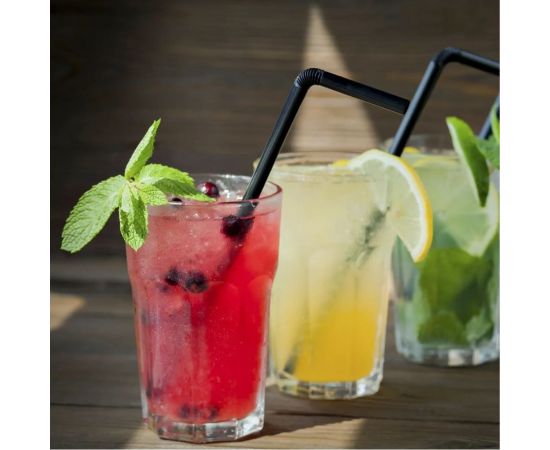 Трубочка AVIORA 5x240 мм, с изгибом, чёрная, 250 шт в упаковке 401-979 – изображение 2