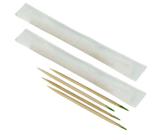 Бамбуковые зубочистки AVIORA в индивидуальной бумажной упаковке, с ментолом, 500 шт в картонной коробке 401-487 – изображение 2