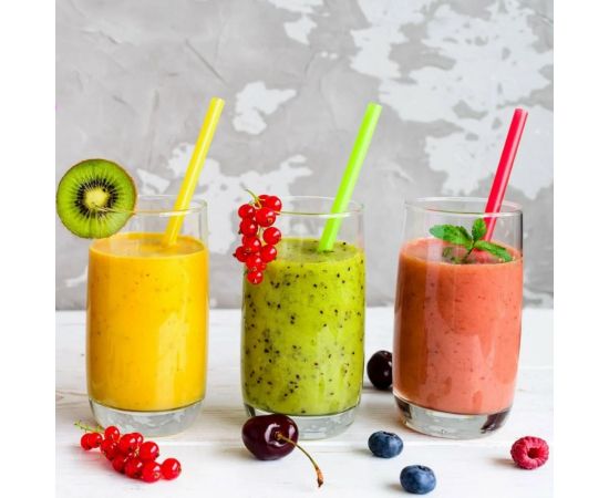 Трубочка AVIORA 8x240 мм, прямая, цветная, 250 шт в упаковке 401-001 – изображение 2