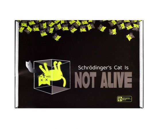 Папка для тетрадей Феникс + Научный Кот полипропилен, А4, 33x23.5 см, 1 отделение, кнопка, УФ-печать 62538 – изображение 2