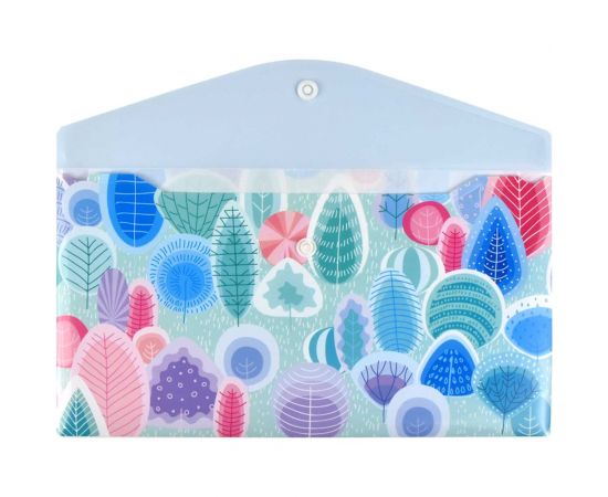 Папка для документов Феникс + СКАЗОЧНЫЙ ЛЕС полипропилен, 26x14 см, 1 отделение, кнопка, УФ-печать 59367 – изображение 2