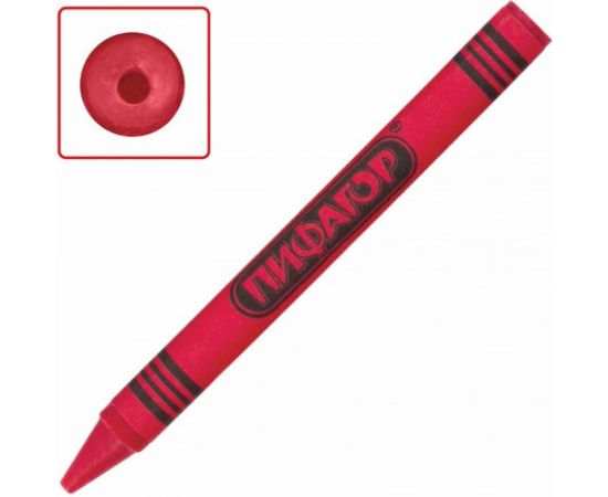 Восковые карандаши ПИФАГОР СОЛНЫШКО набор 6 цветов 227278 – изображение 2