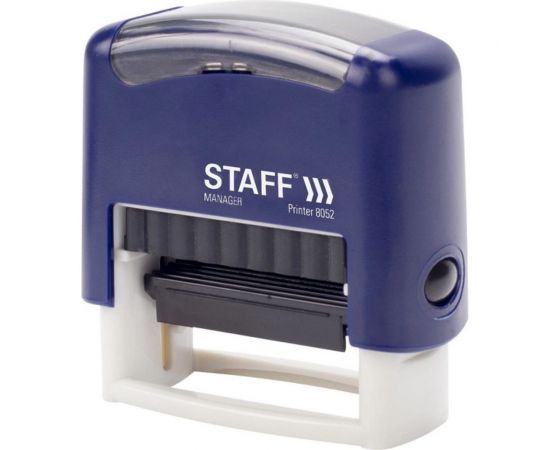 Самонаборный штамп STAFF Printer 8052 4-строчный, оттиск 48х18 мм, кассы в комплекте 237424 – изображение 2