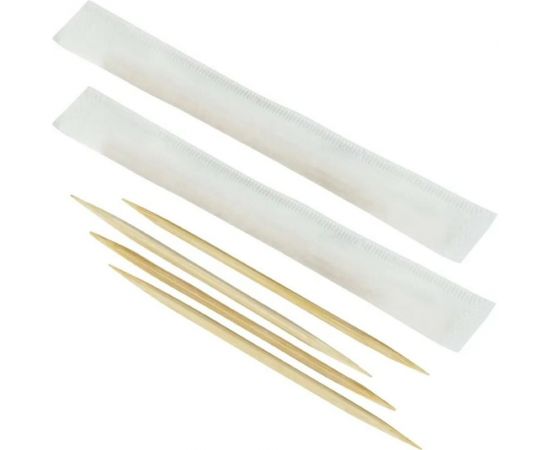 Бамбуковые зубочистки AVIORA в индивидуальной бумажной упаковке, 500 шт в картонной коробке 401-486 – изображение 2