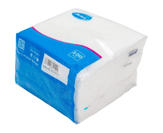 Бумажные салфетки Лилия 24x24 1 слой 100 листов Белый 80 – изображение 2