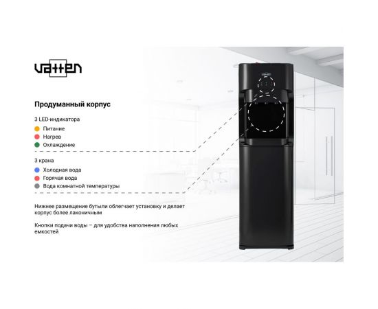 Кулер для воды VATTEN L45NK 6841 – изображение 2