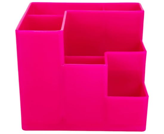 Подставка для канцелярских мелочей ОСКОЛПЛАСТ 6 отделений, розовая 601-11 – изображение 2