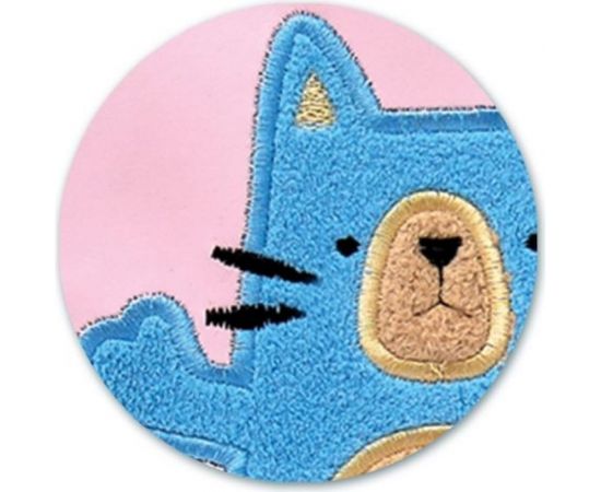 Папка для документов Феникс + КОТИК РОЗОВЫЙ А4, 33x24 см, 1 отделение, полиуретан и хлопчатобумажная ткань, формованная металлическая ""собачка"", молния 46495 – изображение 2