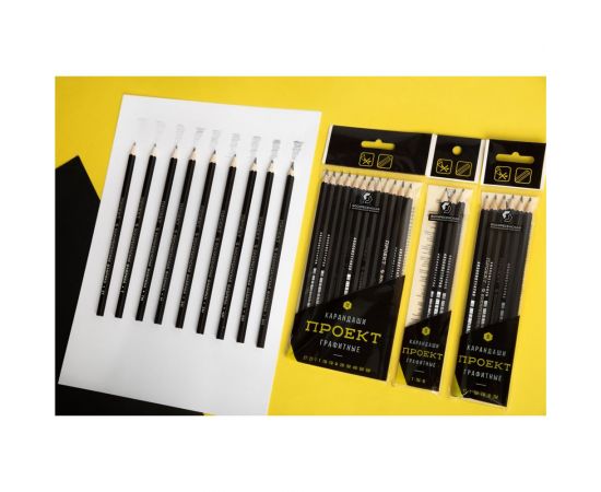 Набор графитных карандашей Воскресенская карандашная фабрика ОПП заточенные ассорти 8 шт х 12 517790 – изображение 3
