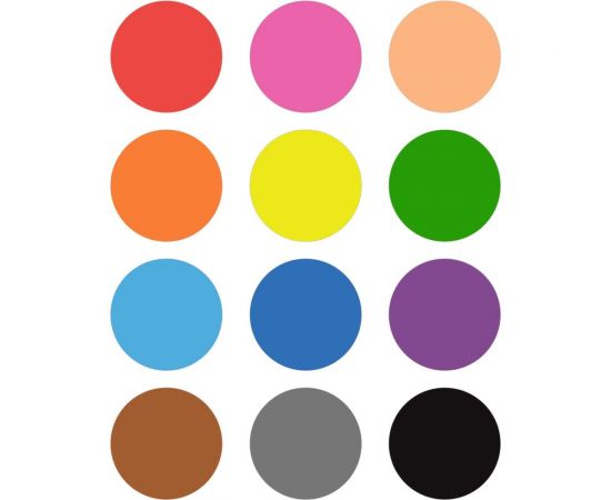 Восковые мелки Феникс + Домики 12 цветов, 88x8 мм, круглый корпус, картонная коробка с европодвесом 59087 – изображение 3