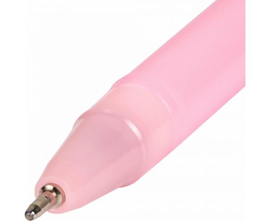 Шариковая ручка ЮНЛАНДИЯ Пончик с топпером, корпус ассорти, синяя, узел 0.7 мм 143799 – изображение 3