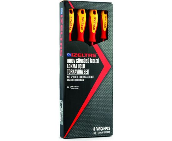Набор диэлектрических отвёрток-ключей IZELTAS 8 предметов 4773008108 – изображение 3
