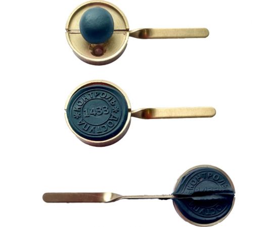 Опечатывающее устройство ТПК Технологии Контроля с флажком латунь 24103 – изображение 3