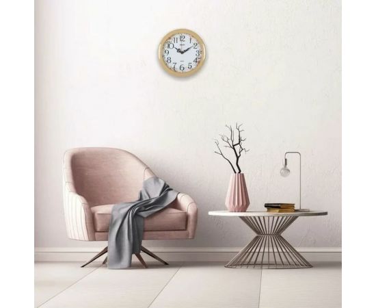 Настенные круглые часы Apeyron цвет корпуса бежевый, пластик, 23 см PL200906 – изображение 3