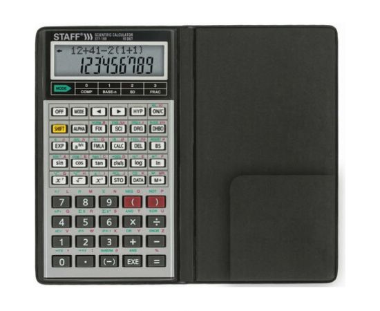 Двухстрочный инженерный калькулятор STAFF STF-169 143х78мм, 242 функции, 10+2 разрядов, 250138 – изображение 3