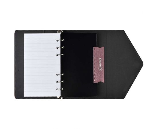 Сменный разделитель Феникс+ ЧЁРНЫЙ пластик, искусственная кожа краст, 95x170 мм, петля для ручки, бандероль + ПЭТ-пакет 50305 – изображение 4