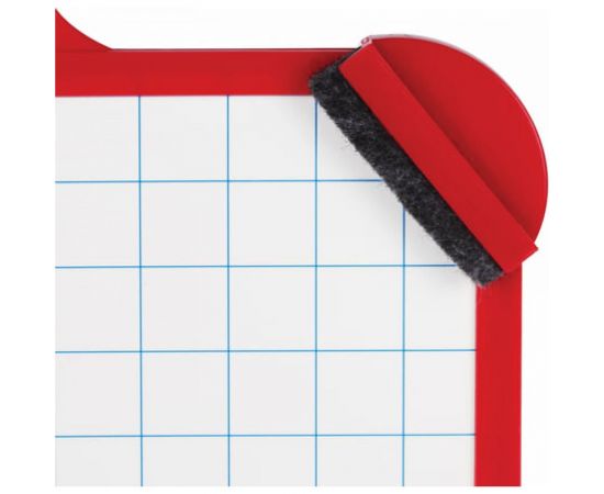 Двусторонняя доска для рисования ПИФАГОР с маркером и губкой 185х260 мм, клетка, подвес 236897 – изображение 4