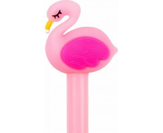 Шариковая ручка ЮНЛАНДИЯ Лебедь с топпером корпус ассорти, синяя, узел 0.7 мм 143801 – изображение 4