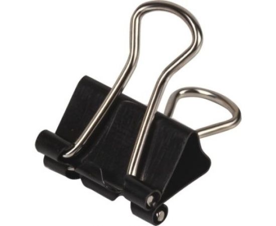 Зажимы для бумаг ОФИСМАГ комплект 12 шт, 15 мм, на 45 листов, черные, картонная коробка 226762 – изображение 4