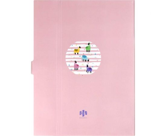 Папка для документов Феникс + АЛЬПАКИ полипропилен, А4, 32.5x22x1.7 см, 8 отделений, кнопка, дно с расширением, УФ-печать 48309 – изображение 5