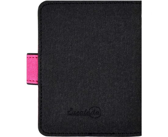 Визитница Феникс + Джинс графитовый, малиновый, 110x80 мм, 16 односторонних карманов, ПВХ, застежка - скрытая кнопка 45954 – изображение 5