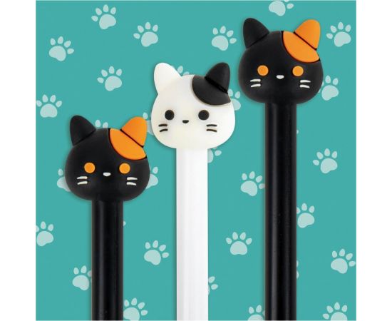 Шариковая ручка ЮНЛАНДИЯ с топпером Кошка корпус ассорти, синяя, узел 0.7 мм 143804 – изображение 9