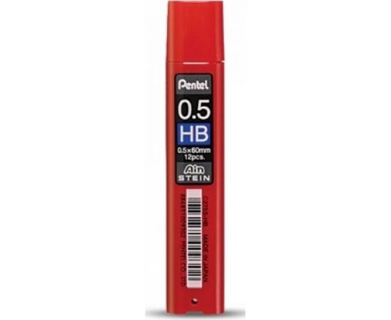 Грифели для автоматических карандашей Pentel Ain Stein C275S-HB 0.5 мм, 12 грифелей, в тубе, HB 586229 