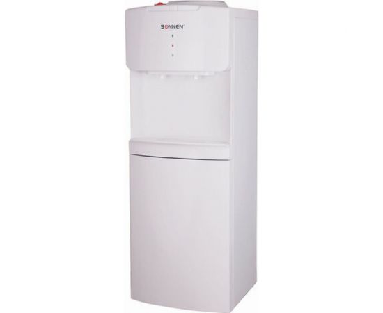 Кулер-водораздатчик SONNEN без нагрева и охлаждения, FS-02N, напольный, 2 крана, белый 454995 