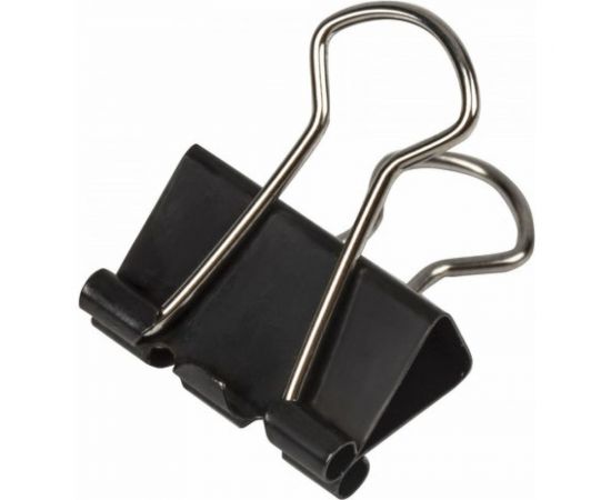 Зажимы для бумаг 12 шт в упаковке Staff EVERYDAY КОМПЛЕКТ 19 мм на 60 листов черные карт.кор. 12 шт 224606 