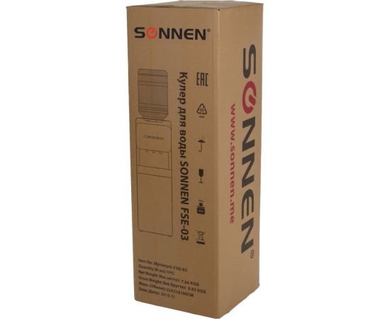 Напольный кулер для воды SONNEN FSE-03 белый/черный 453979 – изображение 15