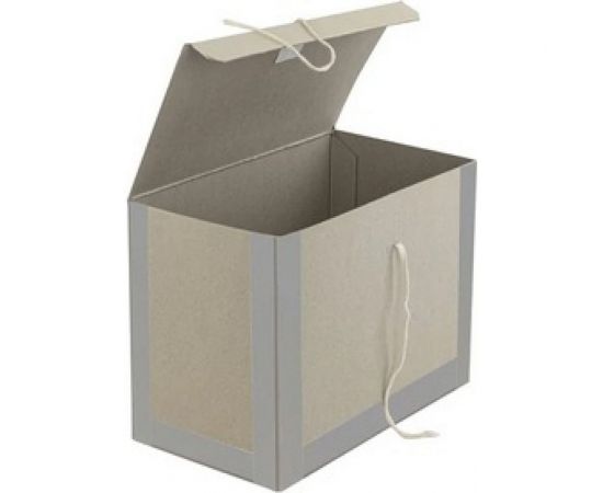 Архивный короб STAFF 410х300х200 мм, переплетный картон/бумвинил, завязки, до 1700 л 112162 – изображение 2