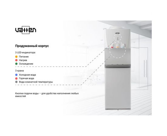 Кулер для воды VATTEN V46WE 5573 – изображение 2