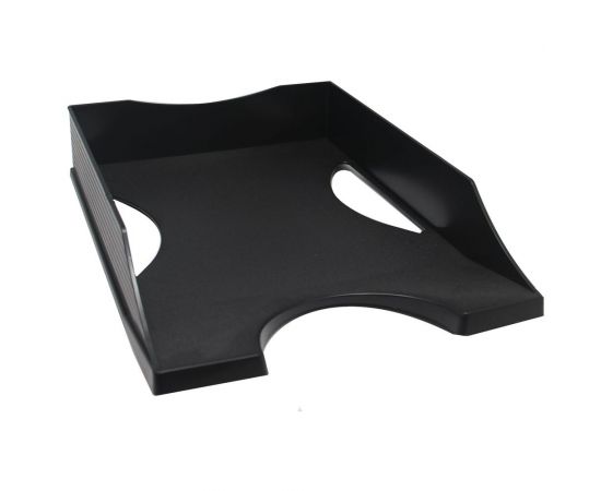 Горизонтальный лоток ОСКОЛПЛАСТ Лайт ЭКО черный 521-02 – изображение 2